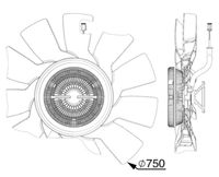 Thumbnail - Koelventilatorwiel - CFF528000P - MAHLE