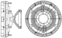 Thumbnail - Koppeling, radiateurventilator - CFC210000P - MAHLE