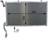 Thumbnail - Condensor, airconditioning - AC10000P - MAHLE