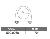 Set montare, toba esapament ASSO, Cod: 599.0268
