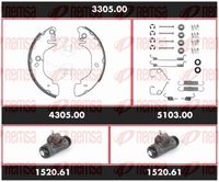 спирачен комплект, барабанни спирачки