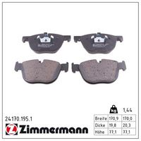 комплект спирачно феродо, дискови спирачки