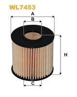 Eļļas filtrs WL7453 WIX FILTERS
