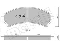 Bremsbelagsatz, Scheibenbremse