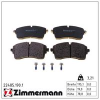 комплект спирачно феродо, дискови спирачки