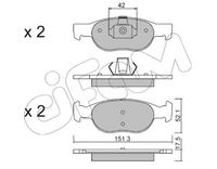 Set placute frana,frana disc CIFAM, Cod: 822-079-1