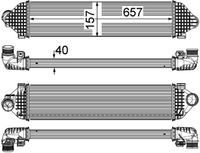 Thumbnail - Intercooler, inlaatluchtkoeler - CI248000P - MAHLE