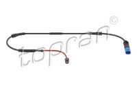 предупредителен контактен сензор, износване на накладките