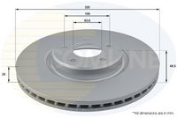 Disc frana COMLINE, Cod: ADC1242V