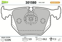 Bremsbelagsatz, Scheibenbremse