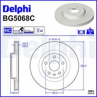 Disc frana DELPHI, Cod: BG5068C
