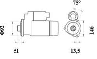 Thumbnail - Startmotor / starter - MS940 - MAHLE
