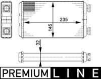 Thumbnail - Kachelradiateur, interieurverwarming - AH138000P - MAHLE