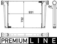 Thumbnail - Intercooler, inlaatluchtkoeler - CI241000P - MAHLE