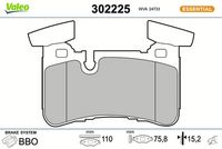 Bremsbelagsatz, Scheibenbremse