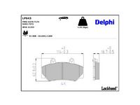 комплект спирачно феродо, дискови спирачки