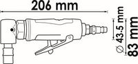 Stabschleifer (Druckluft)