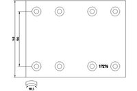 Bremsbelagsatz, Trommelbremse