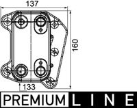 Thumbnail - Oliekoeler, motorolie - CLC104000P - MAHLE