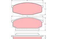 комплект спирачно феродо, дискови спирачки