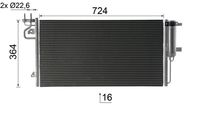 Thumbnail - Condensor, airconditioning - AC103000P - MAHLE