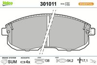 Bremsbelagsatz, Scheibenbremse
