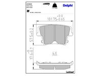 комплект спирачно феродо, дискови спирачки