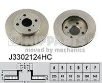 Спирачен диск J3302124HC NIPPARTS