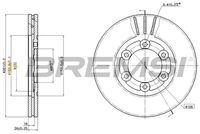 Спирачен диск CD8161V BREMSI