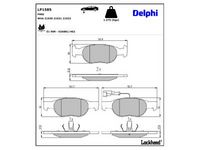 комплект спирачно феродо, дискови спирачки