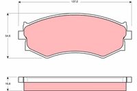 комплект спирачно феродо, дискови спирачки