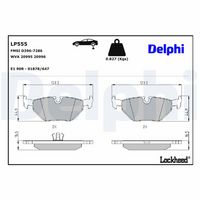 комплект спирачно феродо, дискови спирачки