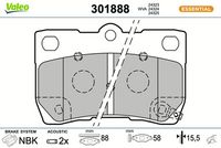 Bremsbelagsatz, Scheibenbremse
