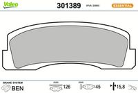Bremsbelagsatz, Scheibenbremse