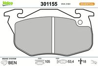 Bremsbelagsatz, Scheibenbremse