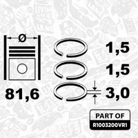 Thumbnail - Zuigerveerset - R1003200VR1 - ET ENGINETEAM