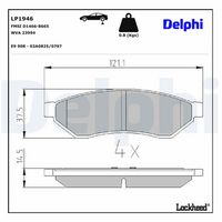 комплект спирачно феродо, дискови спирачки