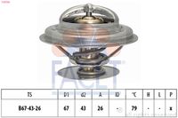Termostat,lichid racire FACET, Cod: 7.8578S