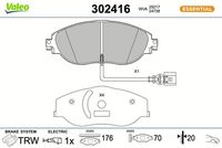 Bremsbelagsatz, Scheibenbremse