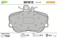 Bremsbelagsatz, Scheibenbremse