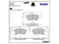 комплект спирачно феродо, дискови спирачки