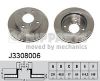 Disc frana NIPPARTS, Cod: J3308006