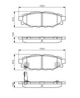 Комплект спирачно феродо, дискови спирачки 0 986 495 119 BOSCH