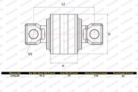 MONROE Draagarmrubber 2