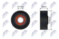 Rola intinzator,curea transmisie NTY, Cod: RNK-ME-084
