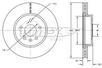 Bremžu diski TX 72-56 TOMEX brakes