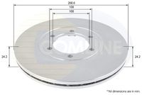 Спирачен диск ADC1069V COMLINE