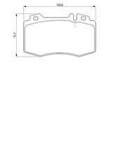 Bremsbelagsatz, Scheibenbremse