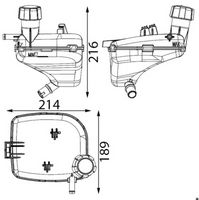 разширителен съд, охладителна течност