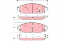 комплект спирачно феродо, дискови спирачки